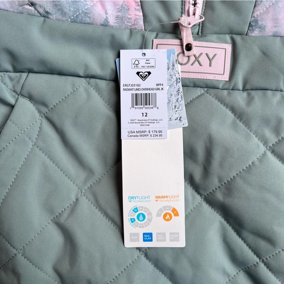 ***NWT***Roxy Pastel Pullover Winter Jacket - Multi Colored - Picture 5 of 7